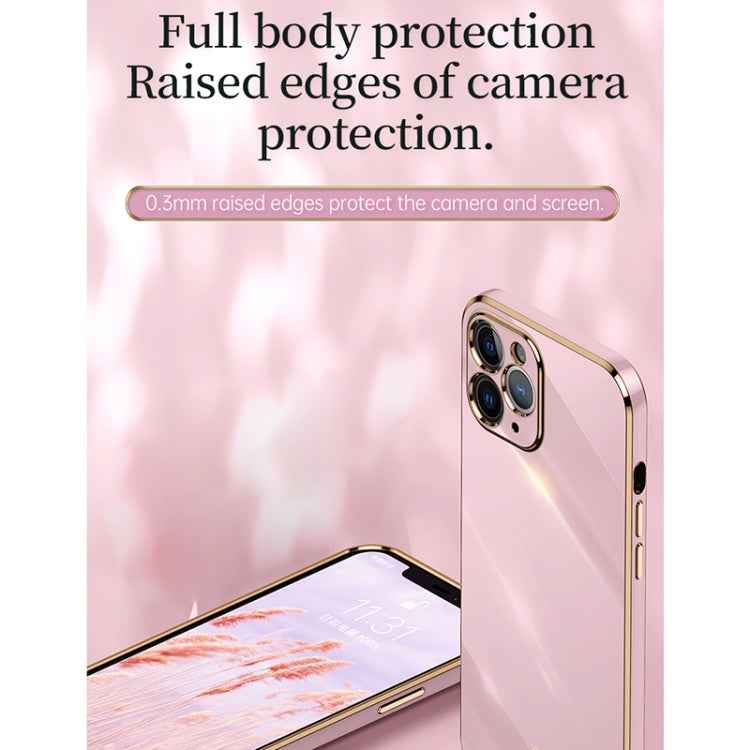 XINLI Straight Edge 6D Electroplate TPU Phone Case, For iPhone 12 mini, For iPhone 12 Pro Max, For iPhone X, For iPhone XR, For iPhone XS, For iPhone XS Max, For iPhone 8 Plus / 7 Plus