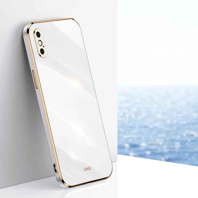 XINLI Straight Edge 6D Electroplate TPU Phone Case, For iPhone 12 mini, For iPhone 12 Pro Max, For iPhone X, For iPhone XR, For iPhone XS, For iPhone XS Max, For iPhone 8 Plus / 7 Plus