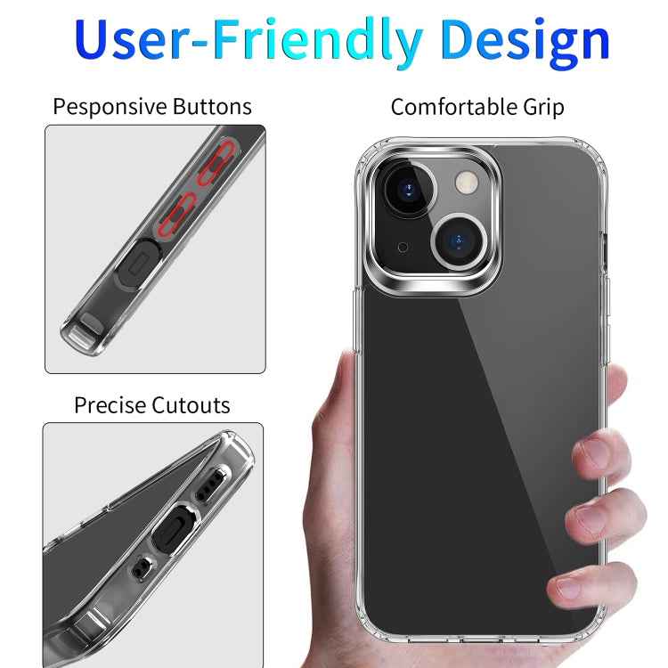 Clear Crystal Acrylic +TPU Four-corner Shockproof Case, For iPhone 13 mini, For iPhone 13, For iPhone 13 Pro, For iPhone 13 Pro Max
