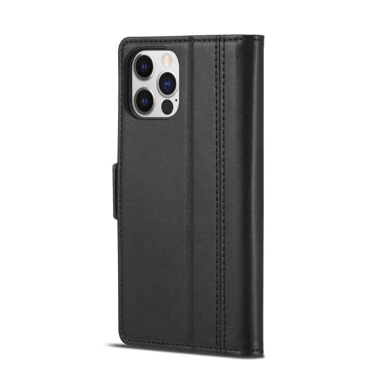 LC.IMEEKE Magnetic Buckle PU + TPU Horizontal Flip Leather Case with Holder & Card Slots & Wallet, For iPhone 12 mini