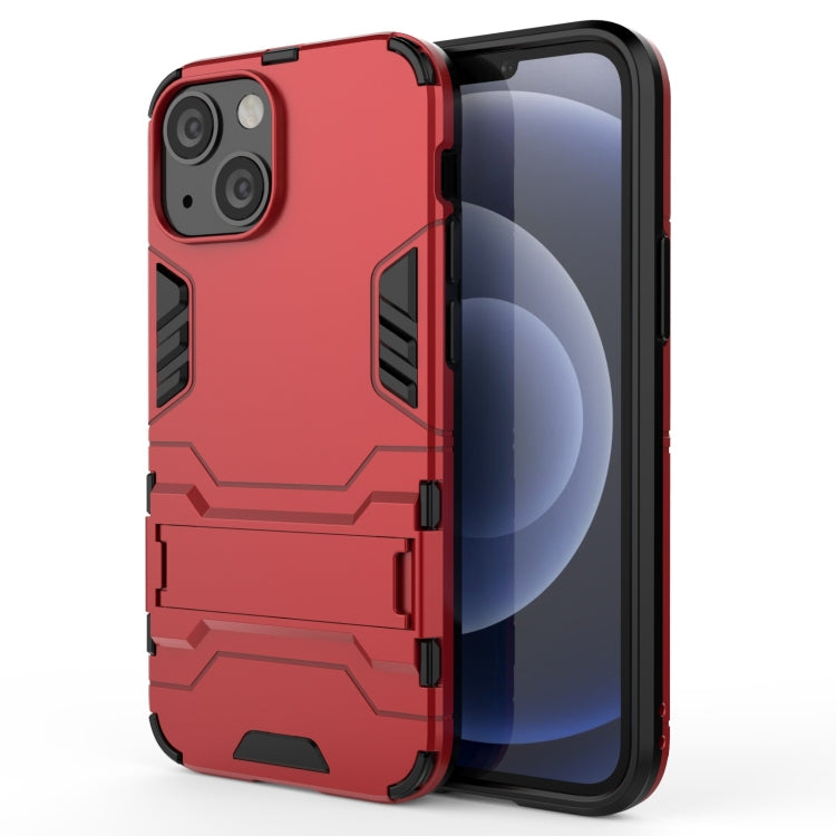 PC + TPU Shockproof Protective Case with Invisible Holder, For iPhone 13 Pro Max, For iPhone 13 mini, For iPhone 13 Pro, For iPhone 13
