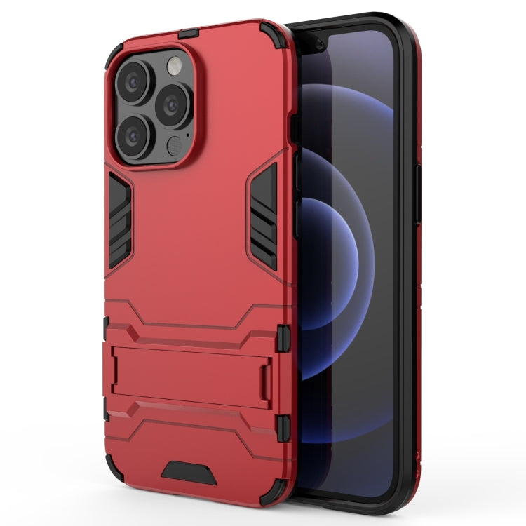 PC + TPU Shockproof Protective Case with Invisible Holder, For iPhone 13 Pro Max, For iPhone 13 mini, For iPhone 13 Pro, For iPhone 13