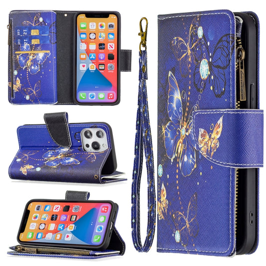 Colored Drawing Pattern Zipper Horizontal Flip Leather Case with Holder & Card Slots & Wallet, For iPhone 13 mini, For iPhone 13, For iPhone 13 Pro, For iPhone 13 Pro Max