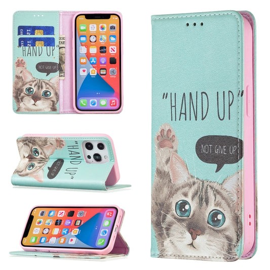 Colored Drawing Pattern Invisible Magnetic Horizontal Flip PU Leather Case with Holder & Card Slots & Wallet, For iPhone 13 mini, For iPhone 13, For iPhone 13 Pro, For iPhone 13 Pro Max