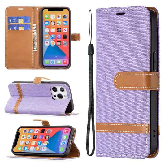 Color Matching Denim Texture Horizontal Flip Leather Case with Holder & Card Slots & Wallet & Lanyard, For iPhone 13 mini, For iPhone 13, For iPhone 13 Pro, For iPhone 13 Pro Max