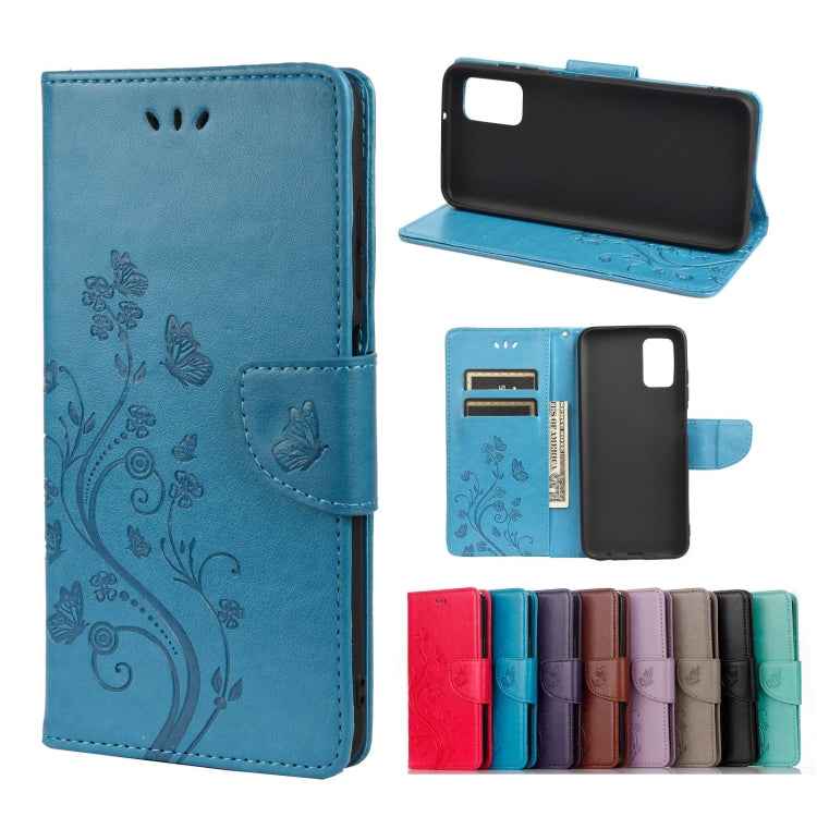 Butterfly Flower Pattern Horizontal Flip Leather Case with Holder & Card Slots & Wallet, For Samsung Galaxy A03s 164mm, For iPhone 13 mini, For iPhone 13, For iPhone 13 Pro, For iPhone 13 Pro Max