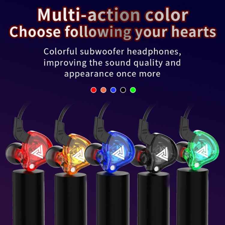 QKZ AK6 3.5mm In-Ear Wired Subwoofer Sports Earphone, Cable Length: About 1.2m