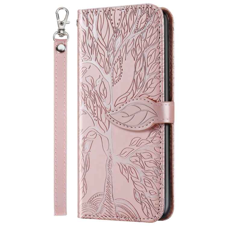 Life of Tree Embossing Pattern Horizontal Flip Leather Case with Holder & Card Slot & Wallet & Photo Frame & Lanyard, For iPhone 13 mini, For iPhone 13, For iPhone 13 Pro, For iPhone 13 Pro Max
