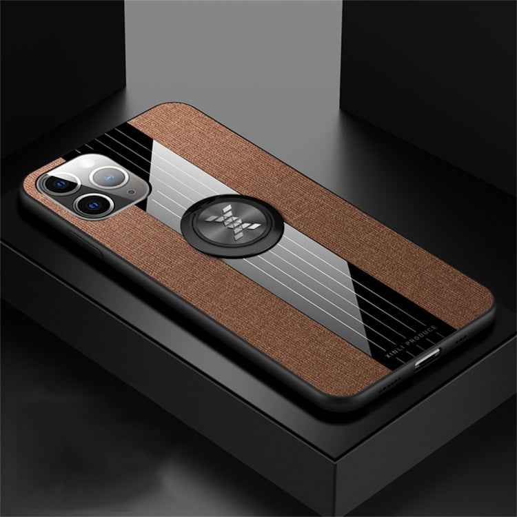 XINLI Stitching Cloth Textue Shockproof TPU Protective Case with Ring Holder