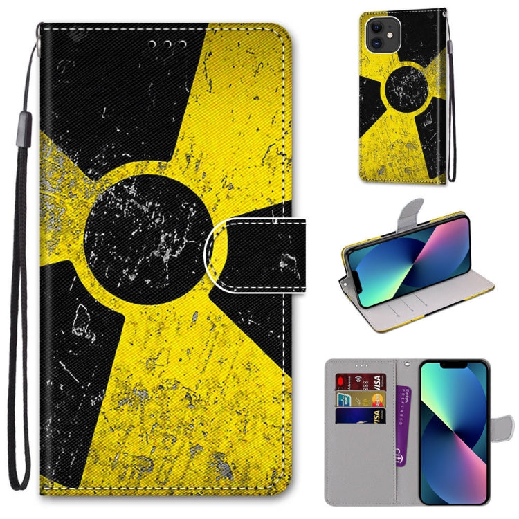 Coloured Drawing Cross Texture Horizontal Flip PU Leather Case with Holder & Card Slots & Wallet & Lanyard, For iPhone 13 mini, For iPhone 13