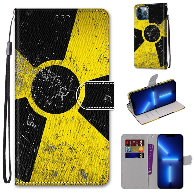 Coloured Drawing Cross Texture Horizontal Flip PU Leather Case with Holder & Card Slots & Wallet & Lanyard, For iPhone 13 Pro, For iPhone 13 Pro Max