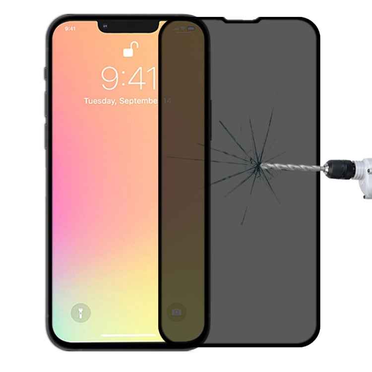 For iPhone 17e / 16e / 13 / 13 Pro Anti-peeping Plasma Oil Coated High Aluminum Wear-resistant Tempered Glass Film, For iPhone 13 mini (1 PC), For iPhone 17e / 16e / 14 / 13 / 13 Pro  (1 PC), For iPhone 14 Plus / 13 Pro Max
