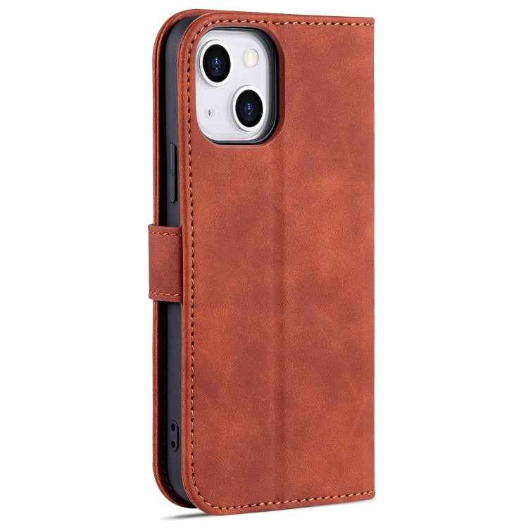 AZNS Skin Feel Calf Texture Horizontal Flip Leather Case with Card Slots & Holder & Wallet, For iPhone 13, For iPhone 13 Mini