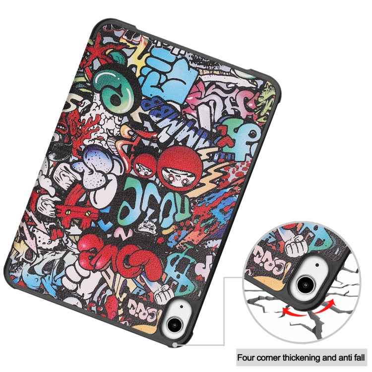 Custer Painted 3-Fold Holder Smart Leather Tablet Case, For iPad mini 6 / mini 2024, For Huawei MatePad 11 2021