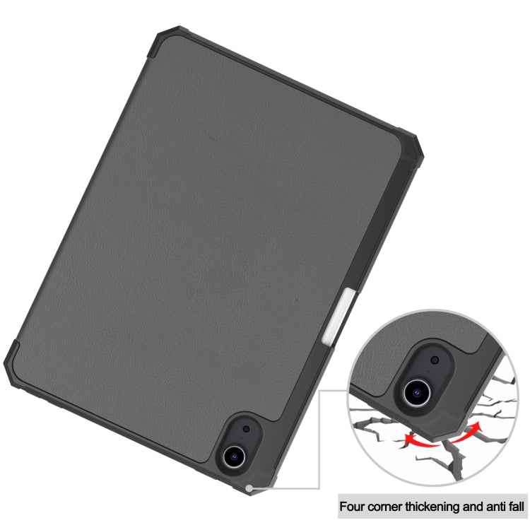 Custer Pure Color TPU Smart Leather Tablet Case with 3-Fold Holder & Pen Slot, For iPad mini 6 / mini 2024