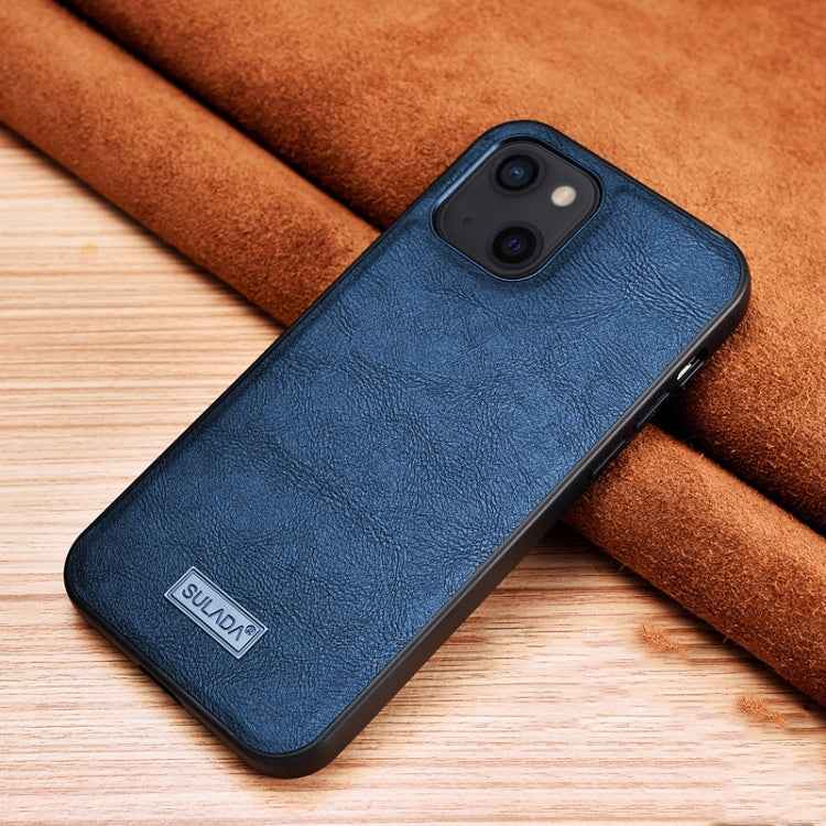 SULADA Shockproof TPU + Handmade Leather Protective Case, For iPhone 13 mini, For iPhone 13, For iPhone 13 Pro, For iPhone 13 Pro Max