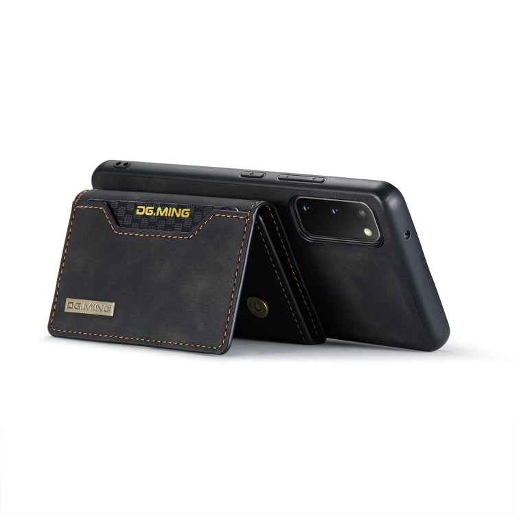 DG.MING M2 Series 3-Fold Multi Card Bag Back Cover Shockproof Case with Wallet & Holder Function, For Samsung Galaxy S20