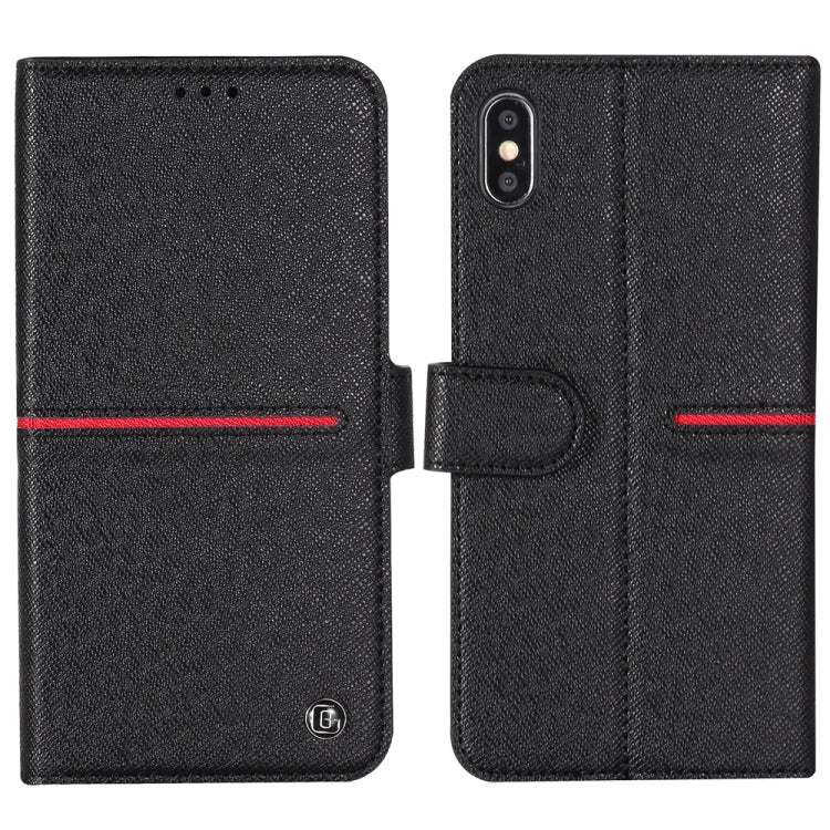 GEBEI Top-grain Leather Horizontal Flip Protective Case with Holder & Card Slots & Wallet & Photo Frame
