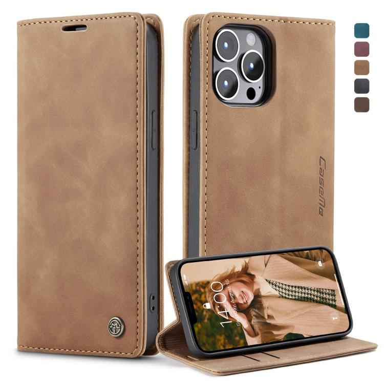 CaseMe-013 Multifunctional Retro Frosted Horizontal Flip Leather Case with Card Slot & Holder & Wallet, For iPhone 13 mini, For iPhone 13, For iPhone 13 Pro, For iPhone 13 Pro Max