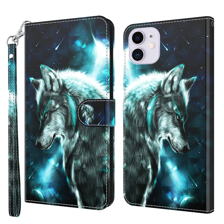 3D Painting Pattern Horizontal Flip TPU + PU Leather Case with Holder & Card Slots & Wallet, For iPhone 13 mini, For iPhone 13, For iPhone 13 Pro, For iPhone 13 Pro Max