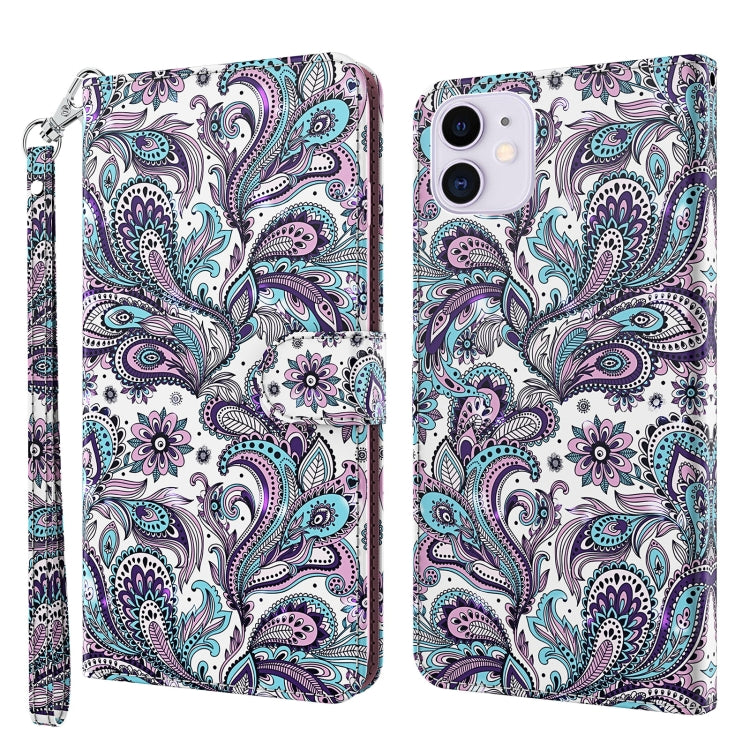 3D Painting Pattern Horizontal Flip TPU + PU Leather Case with Holder & Card Slots & Wallet, For iPhone 13 mini, For iPhone 13, For iPhone 13 Pro, For iPhone 13 Pro Max