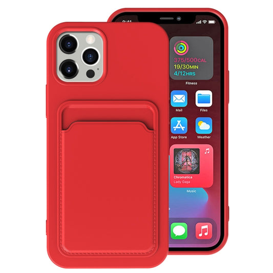 TPU + Flannel Lining Shockproof Case with Card Slots, For iPhone 13, For iPhone 13 Pro, For iPhone 13 mini