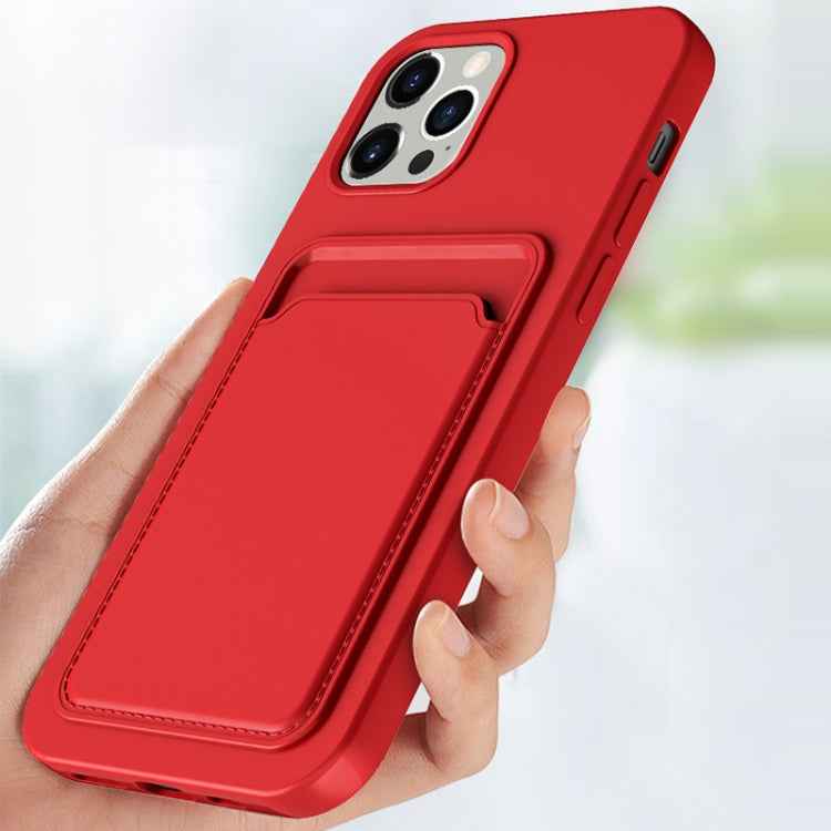 TPU + Flannel Lining Shockproof Case with Card Slots, For iPhone 13, For iPhone 13 Pro, For iPhone 13 mini