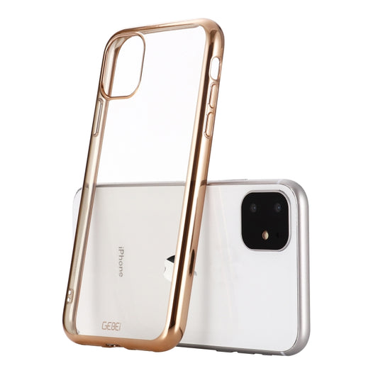 GEBEI Plating TPU Shockproof Protective Case, For iPhone 11, For iPhone 11 Pro, For iPhone 11 Pro Max