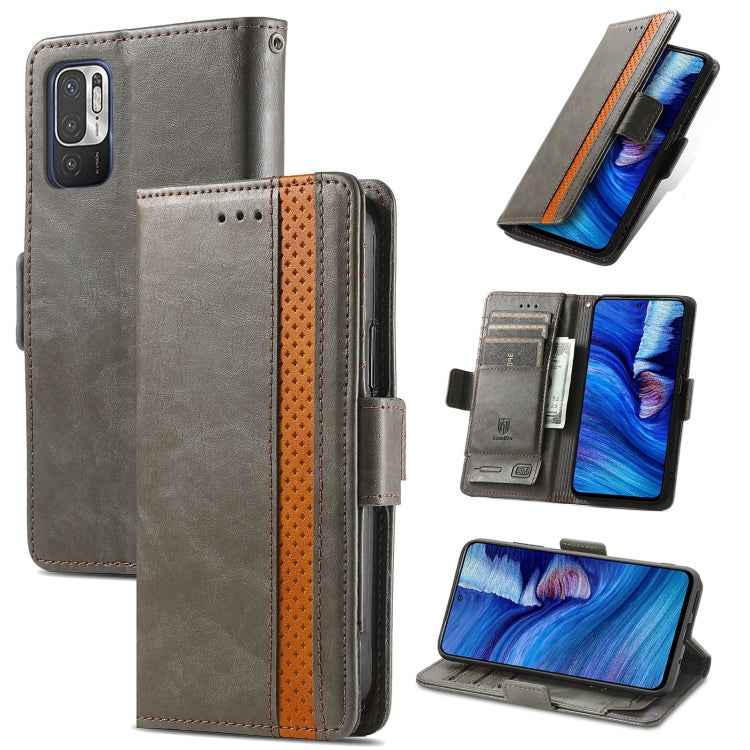 CaseNeo Business Splicing Dual Magnetic Buckle Horizontal Flip PU Leather Case with Holder & Card Slots & Wallet, For Xiaomi Redmi Note 10, For Xiaomi Redmi Note 10 5G, For Xiaomi Redmi 10, For Xiaomi Redmi K40 Gaming, For Samsung Galaxy A52 5G        ...