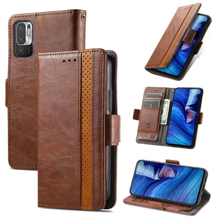 CaseNeo Business Splicing Dual Magnetic Buckle Horizontal Flip PU Leather Case with Holder & Card Slots & Wallet, For Xiaomi Redmi Note 10, For Xiaomi Redmi Note 10 5G, For Xiaomi Redmi 10, For Xiaomi Redmi K40 Gaming, For Samsung Galaxy A52 5G        ...