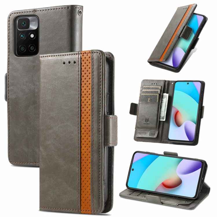 CaseNeo Business Splicing Dual Magnetic Buckle Horizontal Flip PU Leather Case with Holder & Card Slots & Wallet, For Xiaomi Redmi Note 10, For Xiaomi Redmi Note 10 5G, For Xiaomi Redmi 10, For Xiaomi Redmi K40 Gaming, For Samsung Galaxy A52 5G        ...