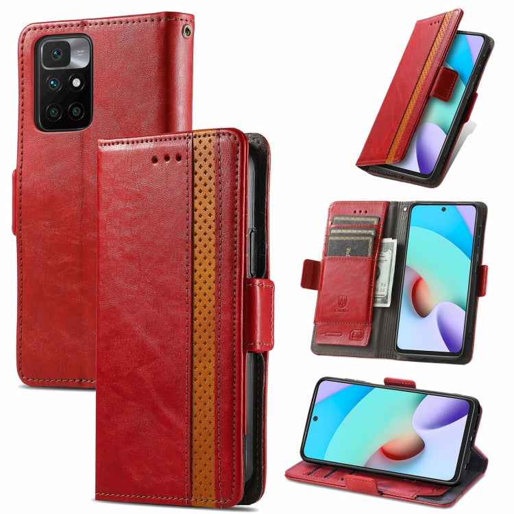 CaseNeo Business Splicing Dual Magnetic Buckle Horizontal Flip PU Leather Case with Holder & Card Slots & Wallet, For Xiaomi Redmi Note 10, For Xiaomi Redmi Note 10 5G, For Xiaomi Redmi 10, For Xiaomi Redmi K40 Gaming, For Samsung Galaxy A52 5G        ...
