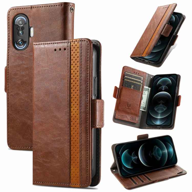 CaseNeo Business Splicing Dual Magnetic Buckle Horizontal Flip PU Leather Case with Holder & Card Slots & Wallet, For Xiaomi Redmi Note 10, For Xiaomi Redmi Note 10 5G, For Xiaomi Redmi 10, For Xiaomi Redmi K40 Gaming, For Samsung Galaxy A52 5G        ...