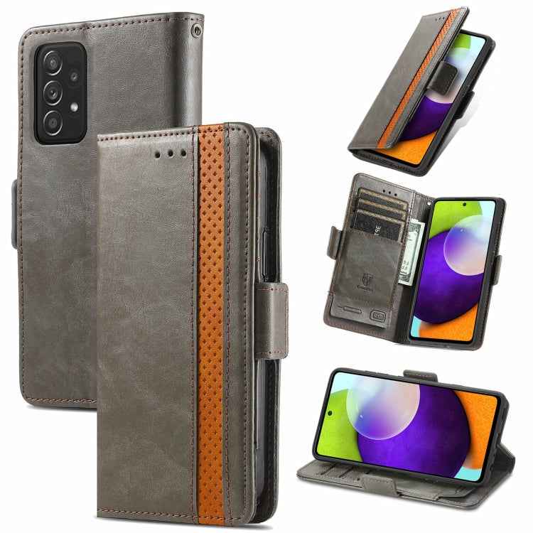CaseNeo Business Splicing Dual Magnetic Buckle Horizontal Flip PU Leather Case with Holder & Card Slots & Wallet, For Xiaomi Redmi Note 10, For Xiaomi Redmi Note 10 5G, For Xiaomi Redmi 10, For Xiaomi Redmi K40 Gaming, For Samsung Galaxy A52 5G        ...
