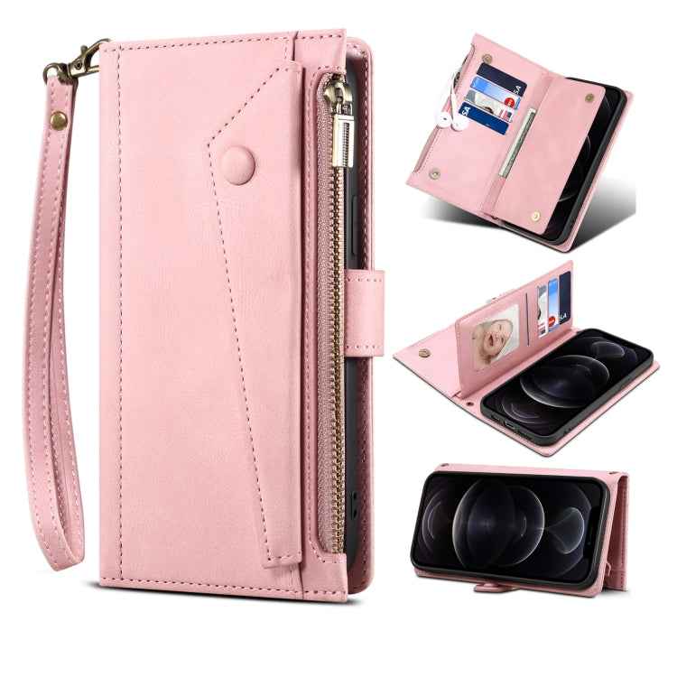 Retro Frosted Horizontal Flip Leather Case with Holder & Card Slot & Wallet & Zipper Pocket & Lanyard, For iPhone XS Max, For iPhone SE 2022 / SE 2020 & 8 & 7, For iPhone 6 & 6s, For iPhone 8 Plus & 7 Plus, For iPhone 6 Plus & 6s Plus, For iPhone 11
