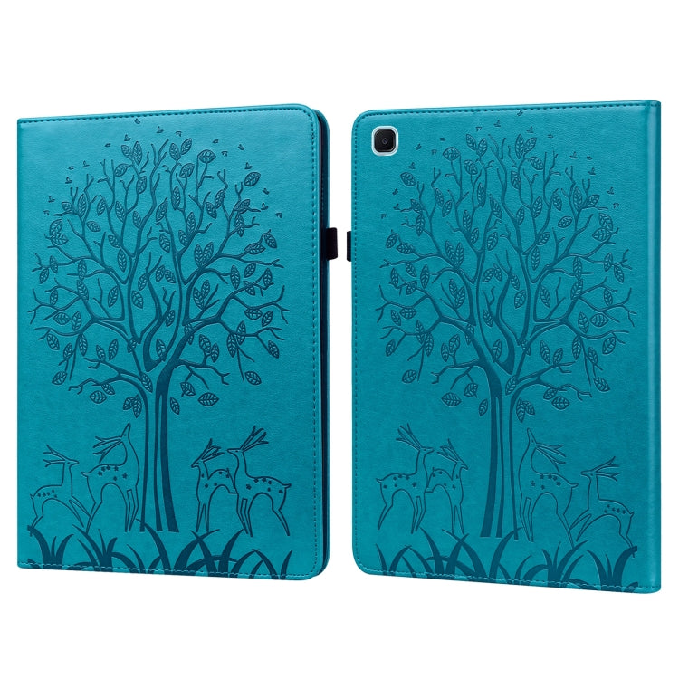 Tree & Deer Pattern Pressed Printing Horizontal Flip PU Leather Case with Holder & Card Slots & Sleep / Wake-up Function, For iPad Air 2020 / Pro 11 2020, For iPad Pro 10.5 2017 / 10.2 2019, For iPad 9.7 2018/2017/Air 2/Air, For iPad mini 5/4/3/2/1    ...