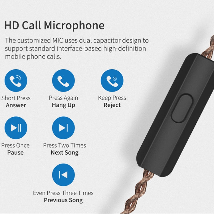 KZ ZSN Pro Ring Iron Hybrid Drive Metal In-ear Wired Earphone,