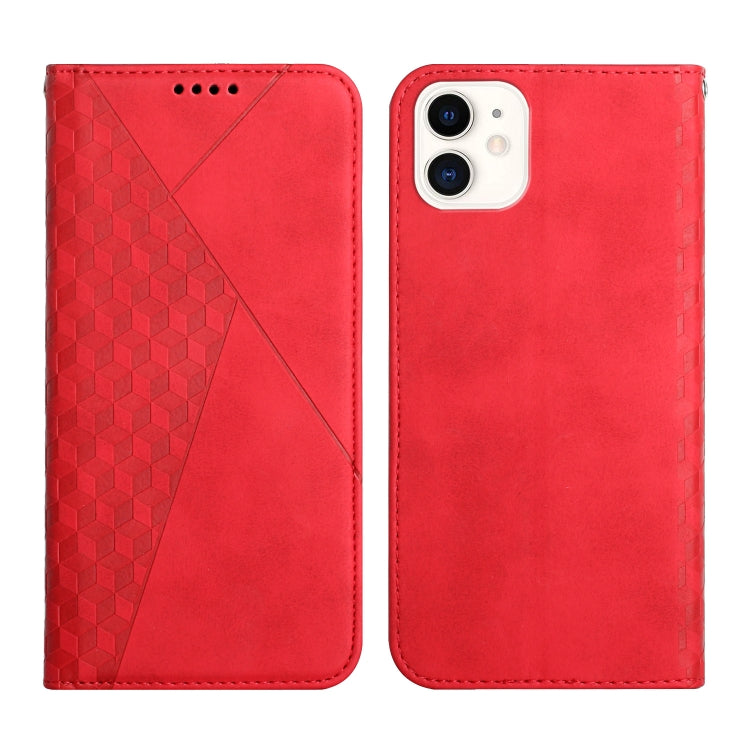 Diamond Pattern Splicing Skin Feel Magnetic Horizontal Flip Leather Case with Card Slots & Holder & Wallet, For iPhone 12 mini, For iPhone 12 / 12 Pro, For iPhone 12 Pro Max, For iPhone 11, For iPhone 11 Pro, For iPhone 11 Pro Max, For iPhone X / XS   ...