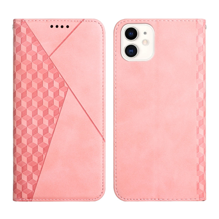 Diamond Pattern Splicing Skin Feel Magnetic Horizontal Flip Leather Case with Card Slots & Holder & Wallet, For iPhone 12 mini, For iPhone 12 / 12 Pro, For iPhone 12 Pro Max, For iPhone 11, For iPhone 11 Pro, For iPhone 11 Pro Max, For iPhone X / XS   ...