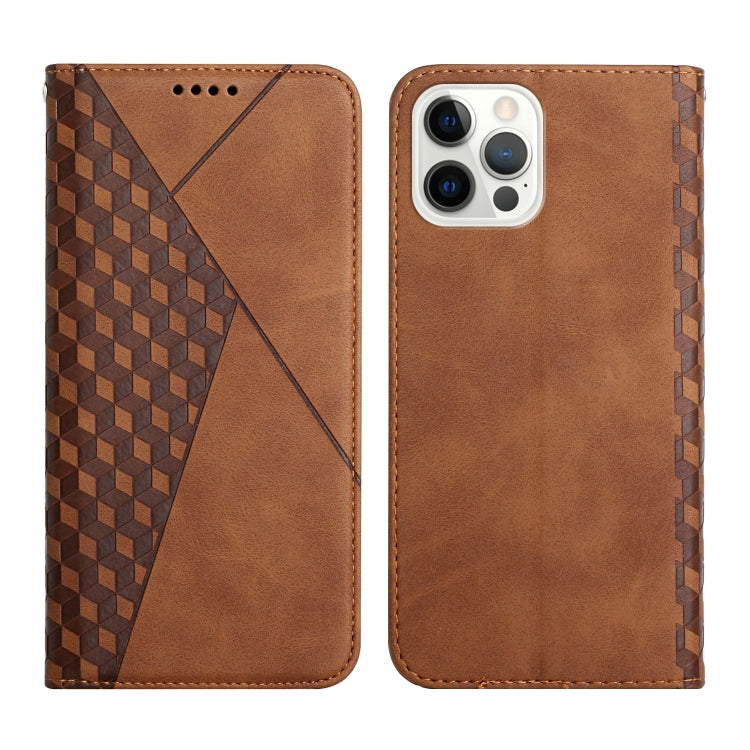 Diamond Pattern Splicing Skin Feel Magnetic Horizontal Flip Leather Case with Card Slots & Holder & Wallet, For iPhone 12 mini, For iPhone 12 / 12 Pro, For iPhone 12 Pro Max, For iPhone 11, For iPhone 11 Pro, For iPhone 11 Pro Max, For iPhone X / XS   ...