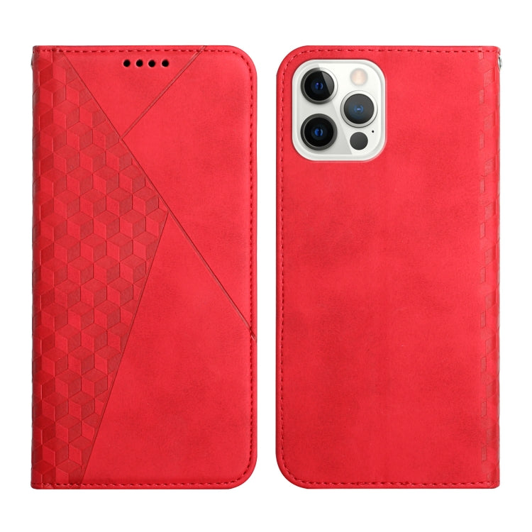 Diamond Pattern Splicing Skin Feel Magnetic Horizontal Flip Leather Case with Card Slots & Holder & Wallet, For iPhone 12 mini, For iPhone 12 / 12 Pro, For iPhone 12 Pro Max, For iPhone 11, For iPhone 11 Pro, For iPhone 11 Pro Max, For iPhone X / XS   ...