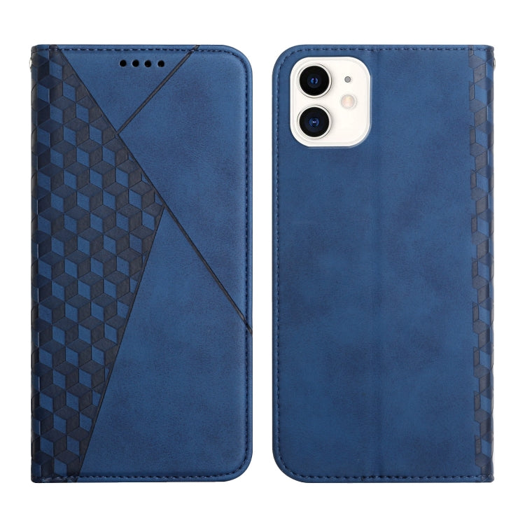 Diamond Pattern Splicing Skin Feel Magnetic Horizontal Flip Leather Case with Card Slots & Holder & Wallet, For iPhone 12 mini, For iPhone 12 / 12 Pro, For iPhone 12 Pro Max, For iPhone 11, For iPhone 11 Pro, For iPhone 11 Pro Max, For iPhone X / XS   ...