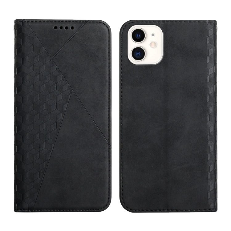 Diamond Pattern Splicing Skin Feel Magnetic Horizontal Flip Leather Case with Card Slots & Holder & Wallet, For iPhone 12 mini, For iPhone 12 / 12 Pro, For iPhone 12 Pro Max, For iPhone 11, For iPhone 11 Pro, For iPhone 11 Pro Max, For iPhone X / XS   ...
