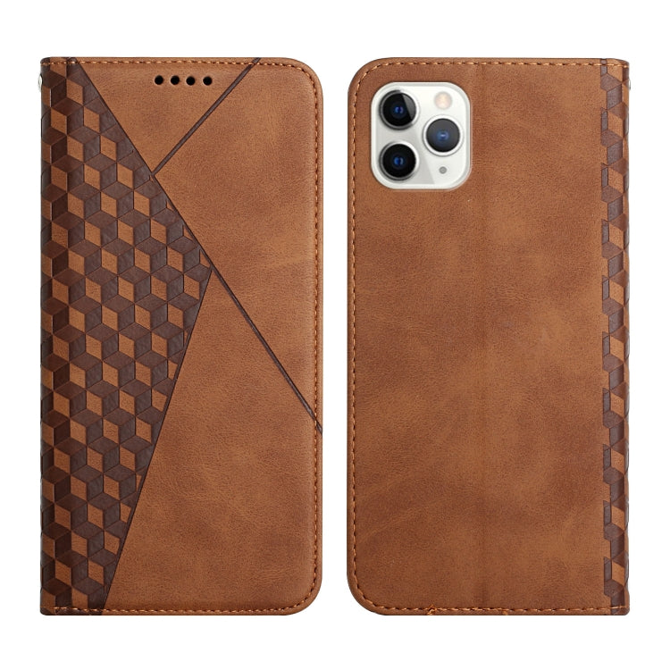 Diamond Pattern Splicing Skin Feel Magnetic Horizontal Flip Leather Case with Card Slots & Holder & Wallet, For iPhone 12 mini, For iPhone 12 / 12 Pro, For iPhone 12 Pro Max, For iPhone 11, For iPhone 11 Pro, For iPhone 11 Pro Max, For iPhone X / XS   ...