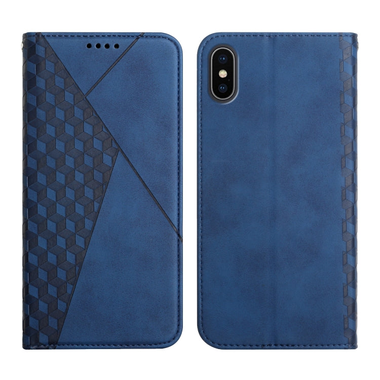 Diamond Pattern Splicing Skin Feel Magnetic Horizontal Flip Leather Case with Card Slots & Holder & Wallet, For iPhone 12 mini, For iPhone 12 / 12 Pro, For iPhone 12 Pro Max, For iPhone 11, For iPhone 11 Pro, For iPhone 11 Pro Max, For iPhone X / XS   ...