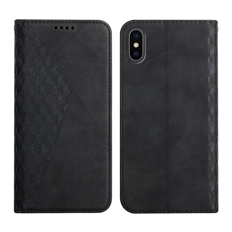 Diamond Pattern Splicing Skin Feel Magnetic Horizontal Flip Leather Case with Card Slots & Holder & Wallet, For iPhone 12 mini, For iPhone 12 / 12 Pro, For iPhone 12 Pro Max, For iPhone 11, For iPhone 11 Pro, For iPhone 11 Pro Max, For iPhone X / XS   ...