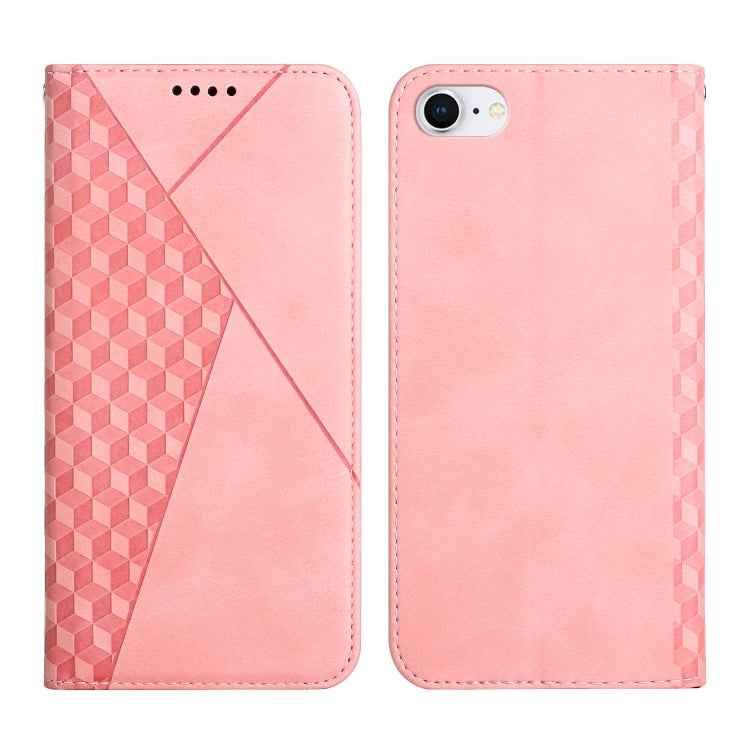 Diamond Pattern Splicing Skin Feel Magnetic Horizontal Flip Leather Case with Card Slots & Holder & Wallet, For iPhone SE 2022 / SE 2020 / 7 / 8 / 6, For iPhone 7 Plus / 8 Plus