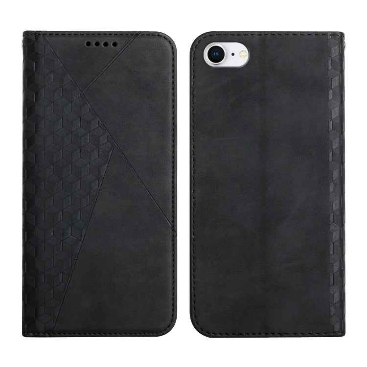 Diamond Pattern Splicing Skin Feel Magnetic Horizontal Flip Leather Case with Card Slots & Holder & Wallet, For iPhone SE 2022 / SE 2020 / 7 / 8 / 6, For iPhone 7 Plus / 8 Plus