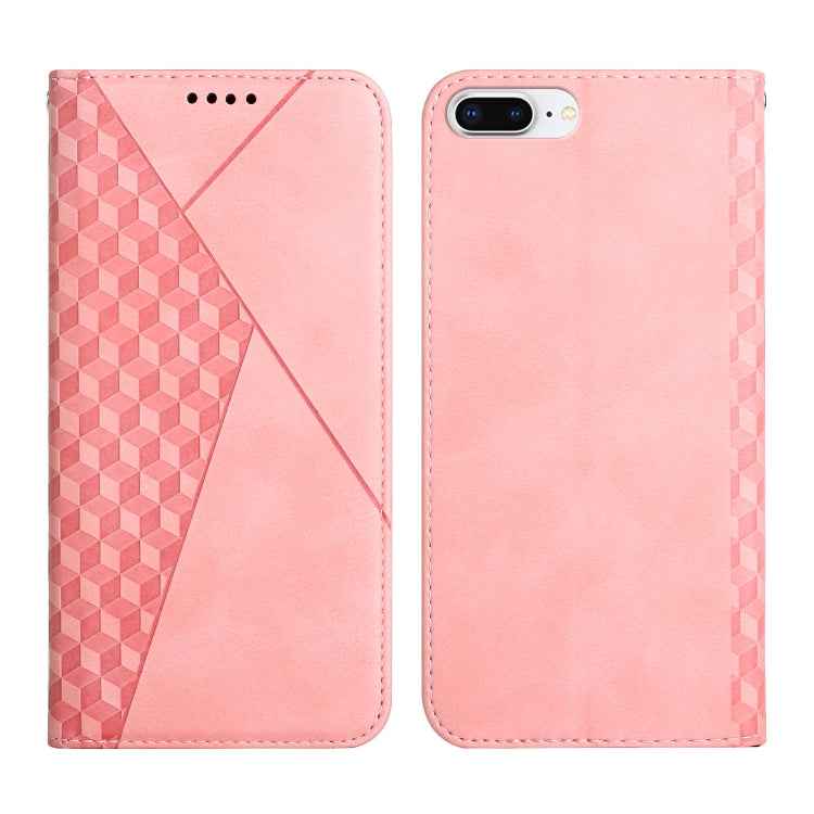 Diamond Pattern Splicing Skin Feel Magnetic Horizontal Flip Leather Case with Card Slots & Holder & Wallet, For iPhone SE 2022 / SE 2020 / 7 / 8 / 6, For iPhone 7 Plus / 8 Plus