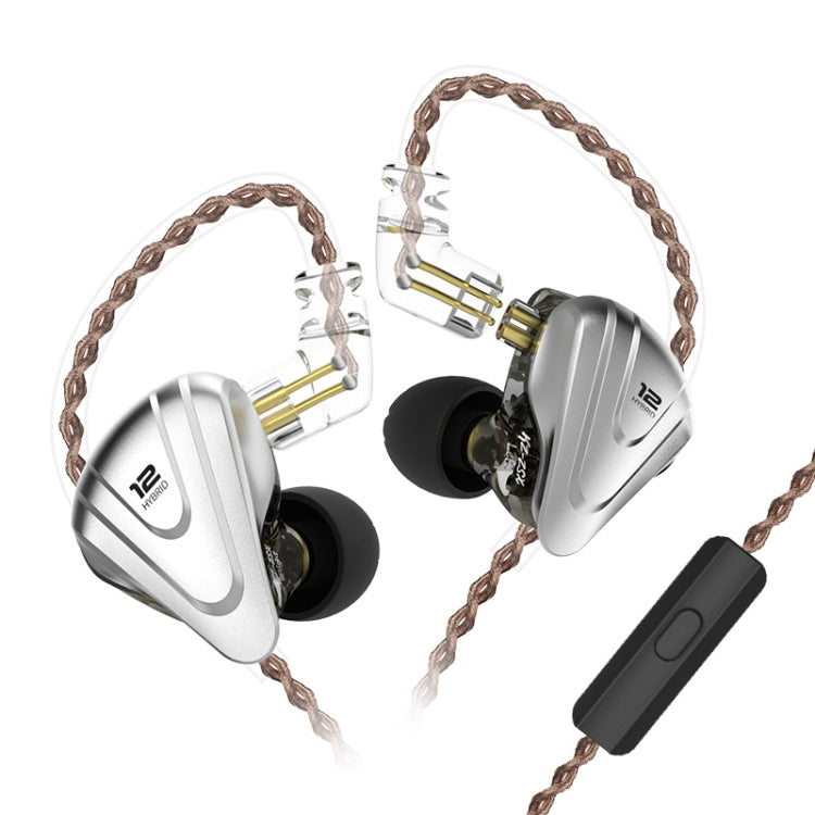 KZ ZSX 12-unit Ring Iron Metal Gaming In-ear Wired Earphone,, ZSX Mic Version(Cyan), ZSX Mic Version(Purple), ZSX Standard Version(Black), ZSX Standard Version(Cyan), ZSX Standard Version(Purple), ZSX Mic Version(Black)